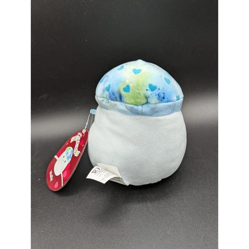 Kellytoy Squishmallows Mully 5” Blue Hearts Mushroom Valentine's 2023 Plush NWT